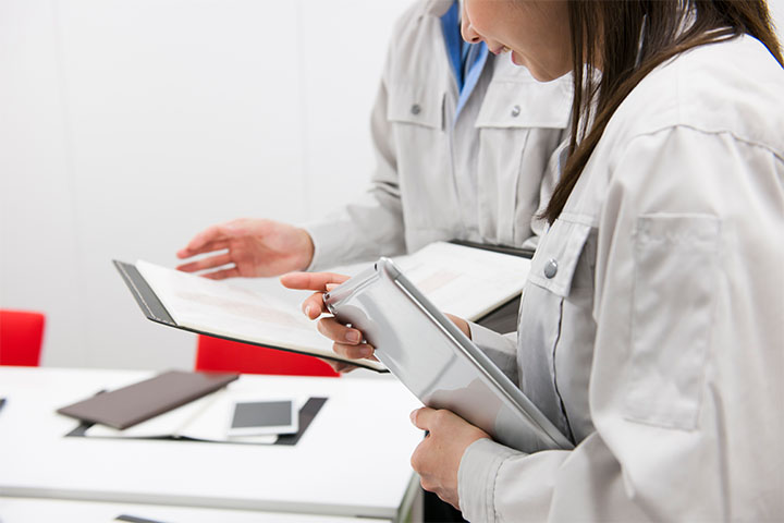 建築物の打ち合わせ